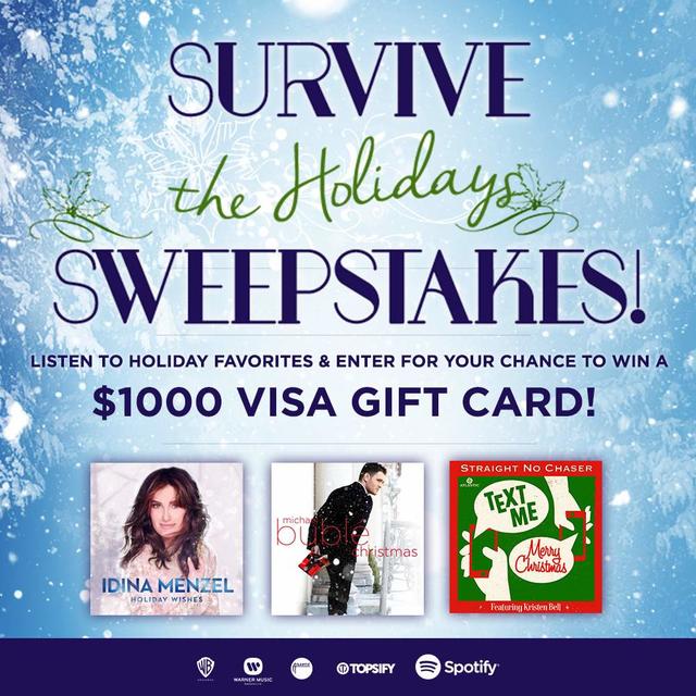 Have a Holly, Jolly Spotify Holiday with a Chance to Win a $1,000 VISA Gift Card