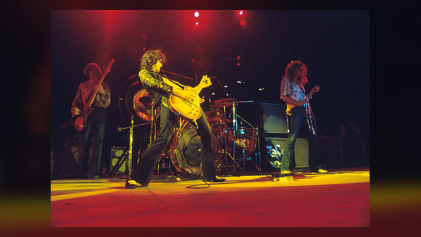 John Paul Jones, Jimmy Page and Robert Plant of Led Zeppelin (Photo by Jeffrey Mayer/WireImage)