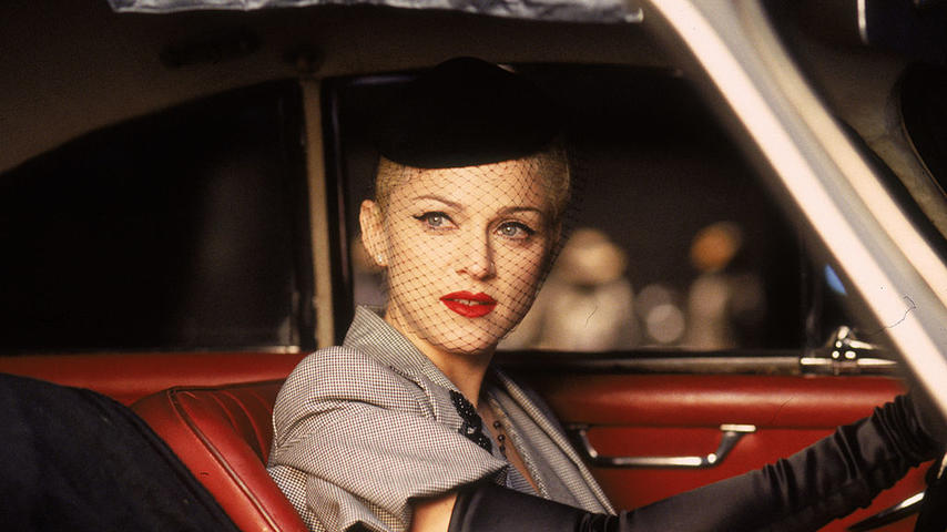 American pop singer Madonna performs during the video shoot for her single 'Take a Bow,' 1994. (Photo by Frank Micelotta/Getty Images)