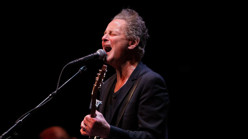 SANTA BARBARA, CALIFORNIA - APRIL 15: Musician Lindsey Buckingham performs onstage at the Lobero Theatre on April 15, 2022 in Santa Barbara, California. (Photo by Scott Dudelson/Getty Images)