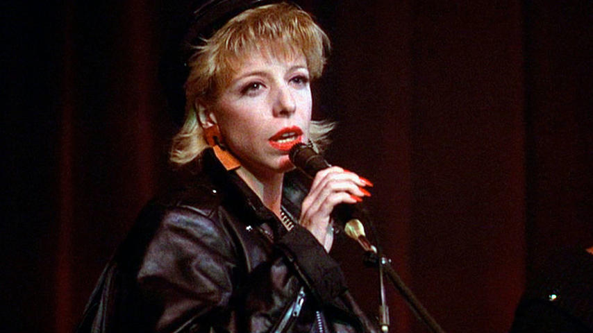 Julee Cruise sings the show's theme song "Falling", from the pilot episode of the hit television series 'Twin Peaks', 1990. (Photo by CBS Photo Archive/Getty Images)