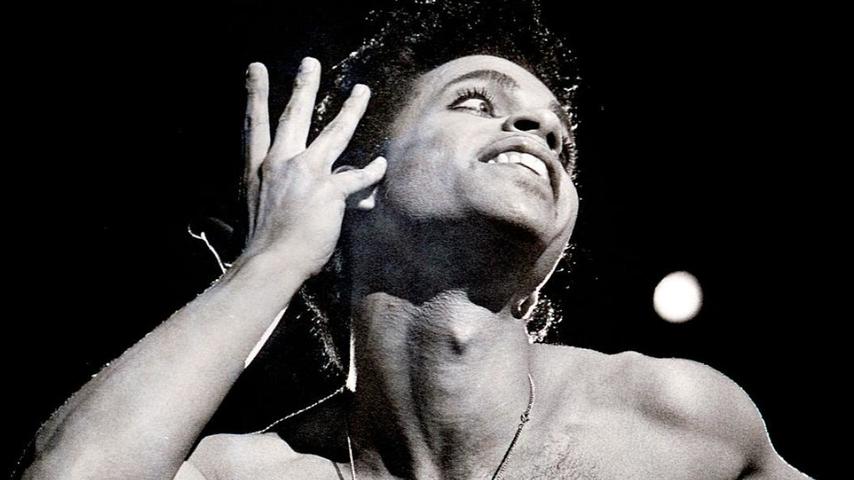 : Pop star Prince performs during a tour stop in Denver at McNichols Arena July, 3, 1986. The pop star died Thursday morning at his Paisley Park estate in suburban Minneapolis April 21, 2016 according to his publicist. He was 57. A cause of death has not been revealed (Photo By John Leyba/The Denver Post via Getty Images)